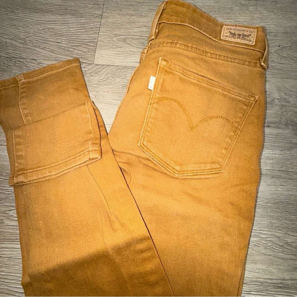High Waisted Levi Strauss Skinny jeans Denim Pants preloved🤎🧡